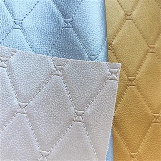 Nouvelle arrivée en cuir PVC synthétique en relief en relief pour décoration de meubles Produit en cuir synthétique de haute qualité